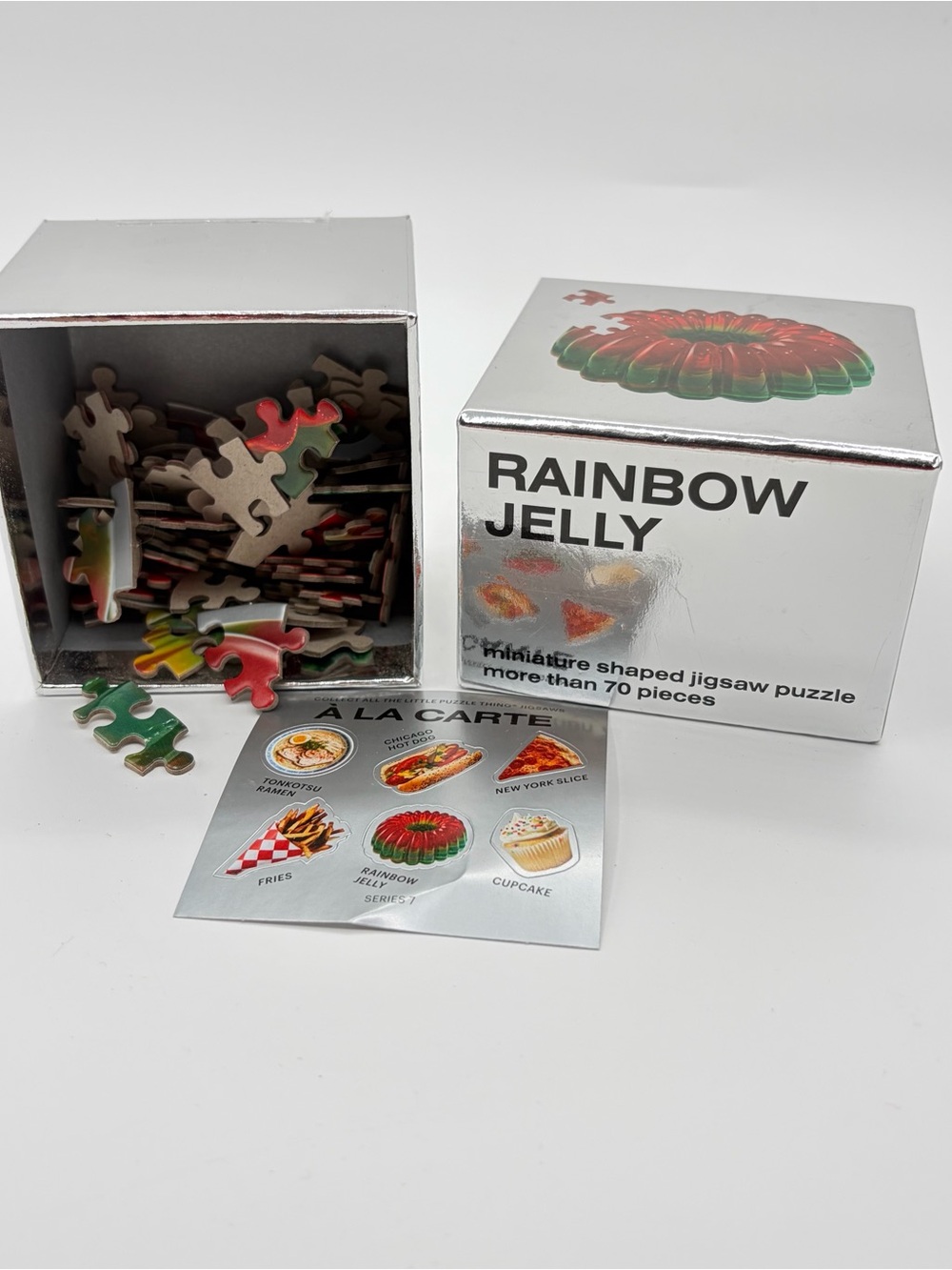 Rainbow Jelly Miniature Jigsaw Puzzle - Silver Box